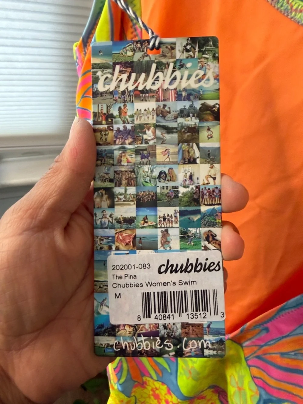 Chubbies The Pina Coolada One Piece Swimsuit Size M